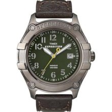 Timex Men's T49804 Expedition Trail Series Metal Field Brown Leather