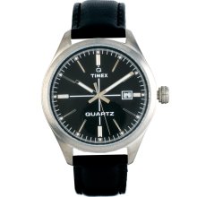 Timex Original Men's Watch T2N402PF Leather Strap Black