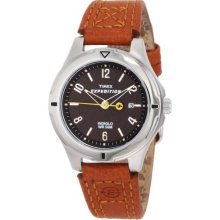 Timex Women s Field T498569J Brown Leather Analog Watch