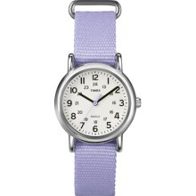 Timex Women's Weekender Lavender Slip Thru Nylon Watch