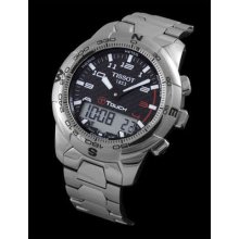 Titanium Tissot T-touch Ii Sapphire Carbon Dial T047.420.44.207.00