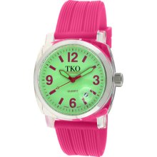 Tko Tk558-Gf Orlogi Women'S Tk558-Gf Milano Junior Acrylic Case Green Dial Watch