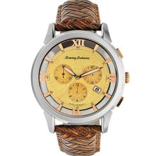 Tommy Bahama 'Grenada' Transparent Case Watch, 42mm