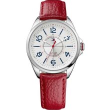 Tommy Hilfiger Red Leather Women's Watch 1781265