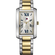 Tommy Hilfiger Silver Dial Two-Toned Mens Watch 1710257