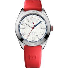 Tommy Hilfiger Women's Red Stainless Steel Watch