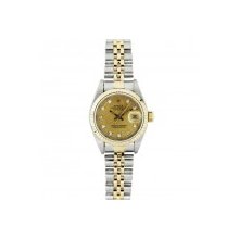 Two Tone Rolex Presidential Datejust 691731 Diamond Dial Watch