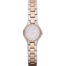 Two Tone Rose Glitz Steel Watch