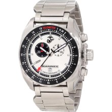 U.S. Marine Corps WA133 Men's Armor Silver Dial Stainless Steel Swiss