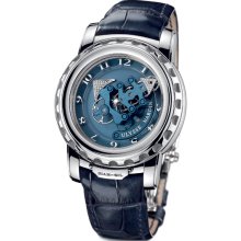 Ulysse Nardin Freak DIAMonSIL Platinum Blue Mens Watch 029-89