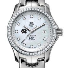 UNC TAG Heuer Watch - Women's Link Watch w/ Diamond Bezel at M.LaHart