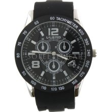 Unlisted by Kenneth Cole UL1204 Rubber Strap Chronograph Men's Watch