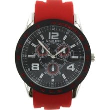 Unlisted by Kenneth Cole UL1203 Silicone Black Red Men's Watch