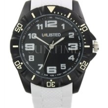 Unlisted UL1209 White Silicone Analog Watch