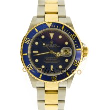 Used Submariner 16613 Stainless Steel & 18K Gold Blue Face 1990