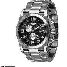 Vestal De Novo Watch - Silver/Silver/Black DEV001