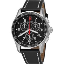 Victorinox Swiss Arm Men's 241444 Chron Classic Black Chronograph Dial