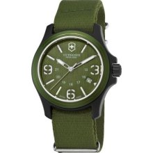 Victorinox Swiss Army Men's Swiss Made Quartz Green Strap Watch