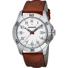 Wenger Alpine Stainless Steel Leather Watch - 70480