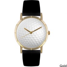 Whimsical Women's 'Golf Lover' Photo Watch (Gold)