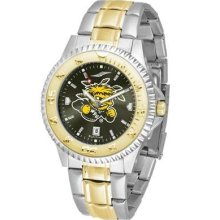 Wichita State Shockers Men's Stainless Steel and Gold Tone Watch
