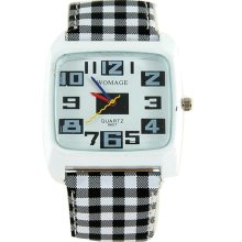 WoMaGe 9607 Fashionable Portable Wrist Watch (Black)