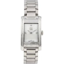 Women ESQ 7101299 Venture Stainless Steel Capri White Dial Diamon ...