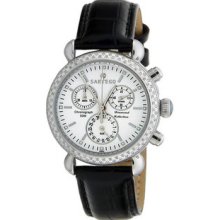 Women Sartego SDWT185B Diamond Strap Chronograph White