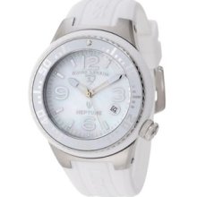 Women's 11044P-02MOP Neptune White Mother-Of-Pearl Dial White