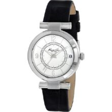 Women's black kenneth cole leather strap watch kc2746