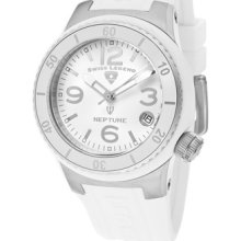 Women's Neptune (40 mm) White Dial White Silicone ...