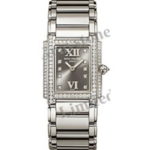 Women's Patek Philippe Quartz Twenty~4 Watch - 4908/200G_Grey