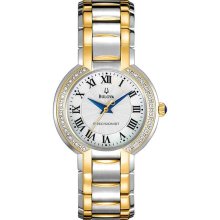 Women's Precisionist Two Tone Stainless Steel Case and Bracelet Mother