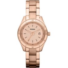 Women's Rose Gold Fossil Stella Watch Es3019