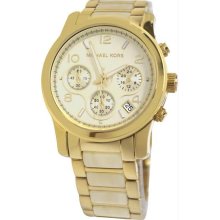 Women's Runway Chronograph Gold Tone Stainless Steel Case and Bracelet