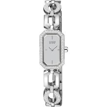 Women's Silhouette Eco-Drive Stainless Steel Case and Bracelet Silver