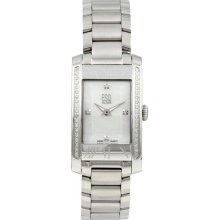 Women's Stainless Steel Capri White Dial Diamonds