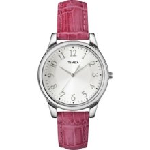 Women's Timex Crocodile Strap Watch - Pink