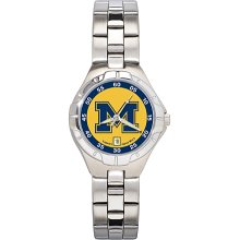 Womens University Of Michigan Watch - Stainless Steel Pro II Sport