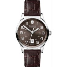 Women's Victorinox Stainless Steel Classic Alliance Brown Dial Quartz