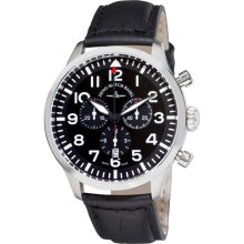 Zeno Men's 'Navigator NG' Black Strap Quartz Chronograph Watch